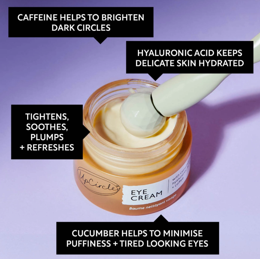 EYE CREAM WITH CUCUMBER + HYALURONIC ACID + COFFEE