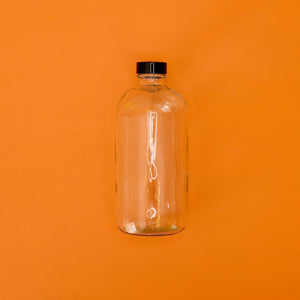 GLASS BOTTLE WITH CAP