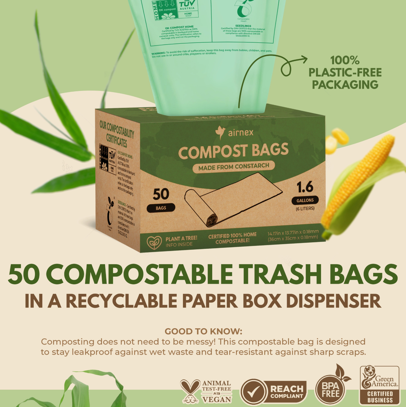 COMPOSTABLE BIN BAGS