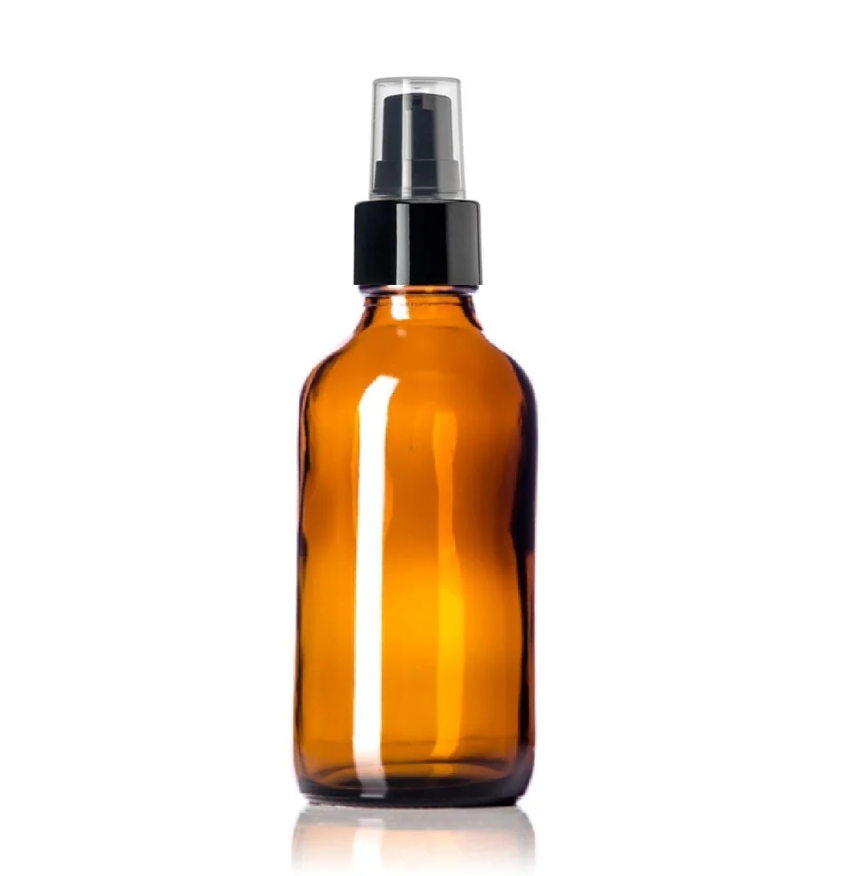 GLASS BOTTLE WITH PUMP