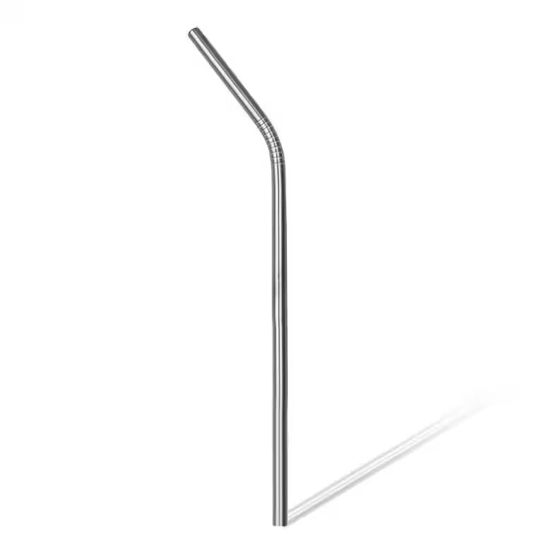 STAINLESS STEEL SINGLE REUSABLE BENT STRAW