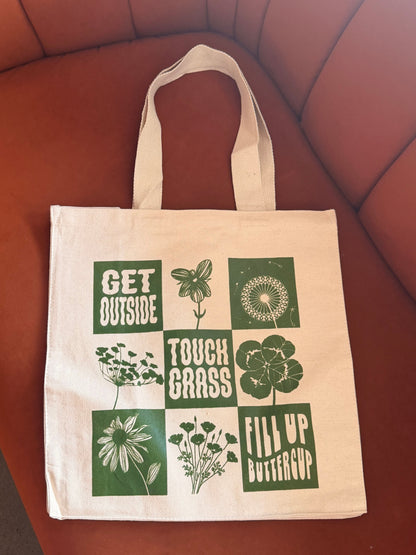 REUSABLE JUTE OR COTTON BAG TOTE - FUB MERCH