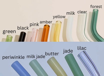 GLASS CLASSIC STRAW  - 6 INCHES