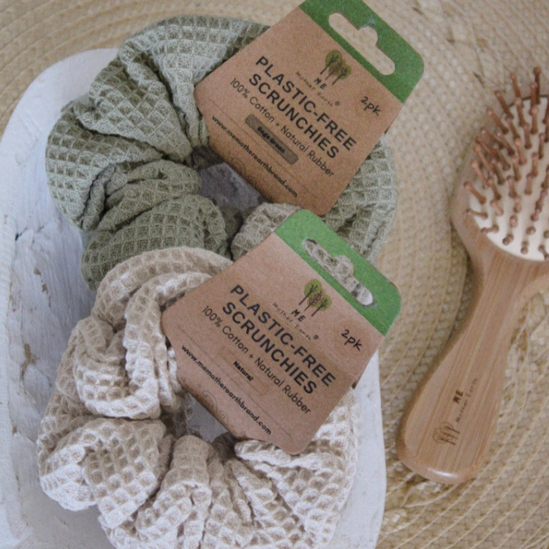 WAFFLE COTTON SCRUNCHIES
