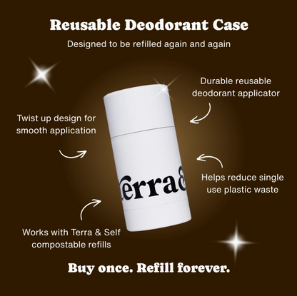 REFILLABLE DEODORANT TUBE FOR TERRA & SELF REFILLS