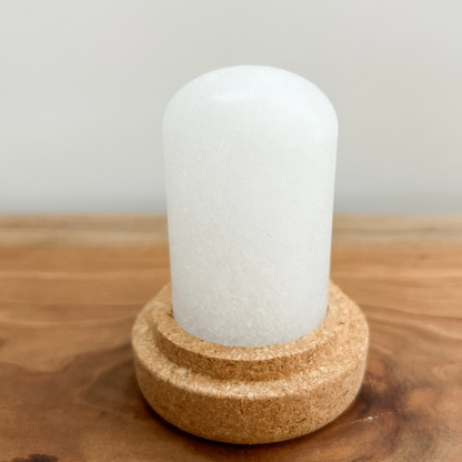 CRYSTAL MINERAL DEODORANT WITH CORK HOLDER