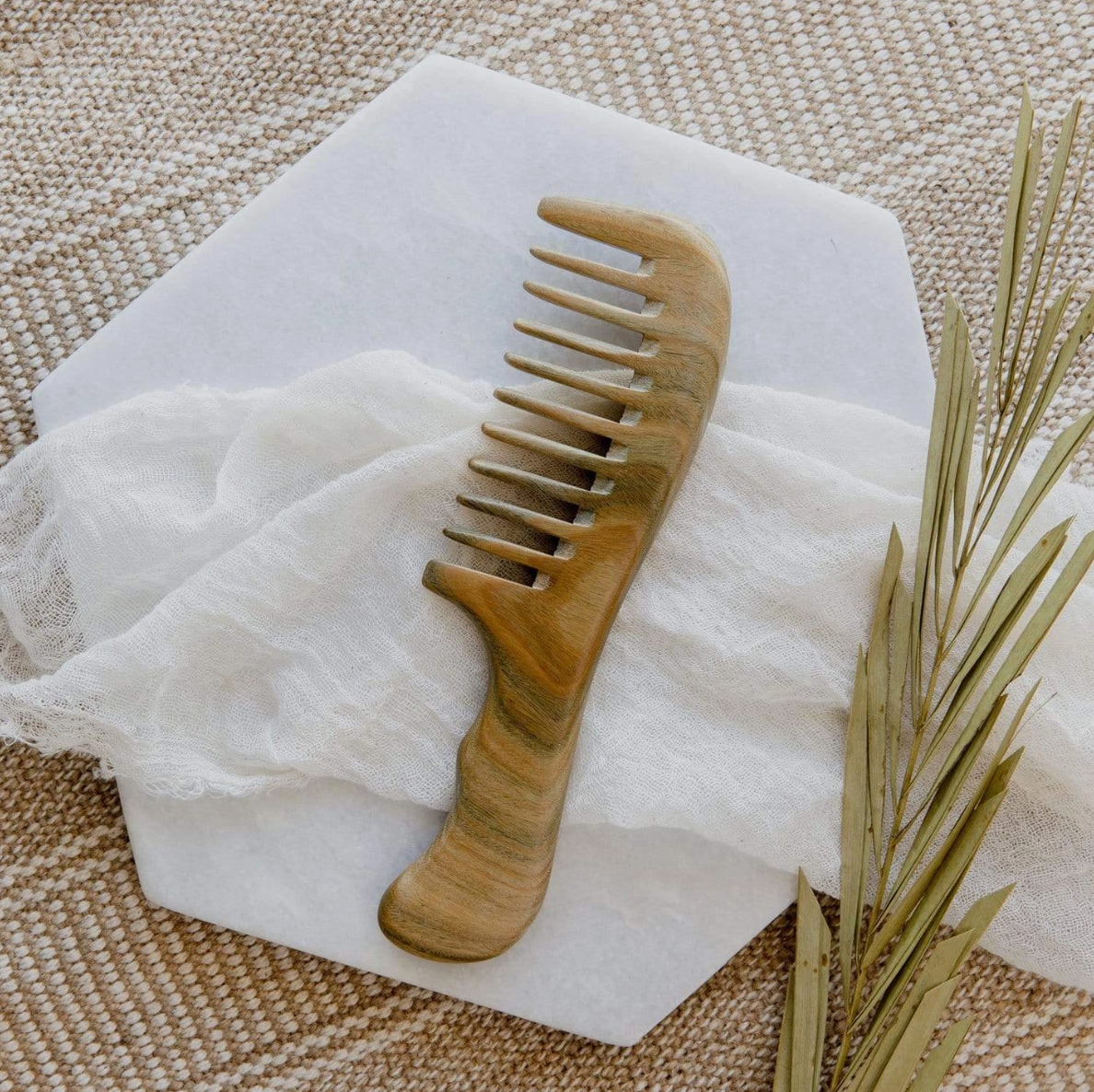 SANDALWOOD WIDE TOOTH COMB