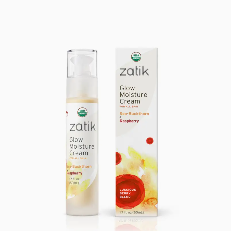 Zatik Glow Moisture Cream with packaging on a white background