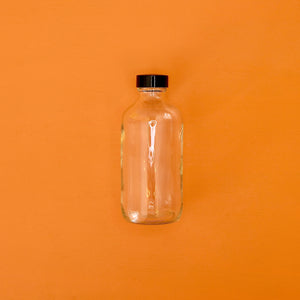 GLASS BOTTLE WITH CAP