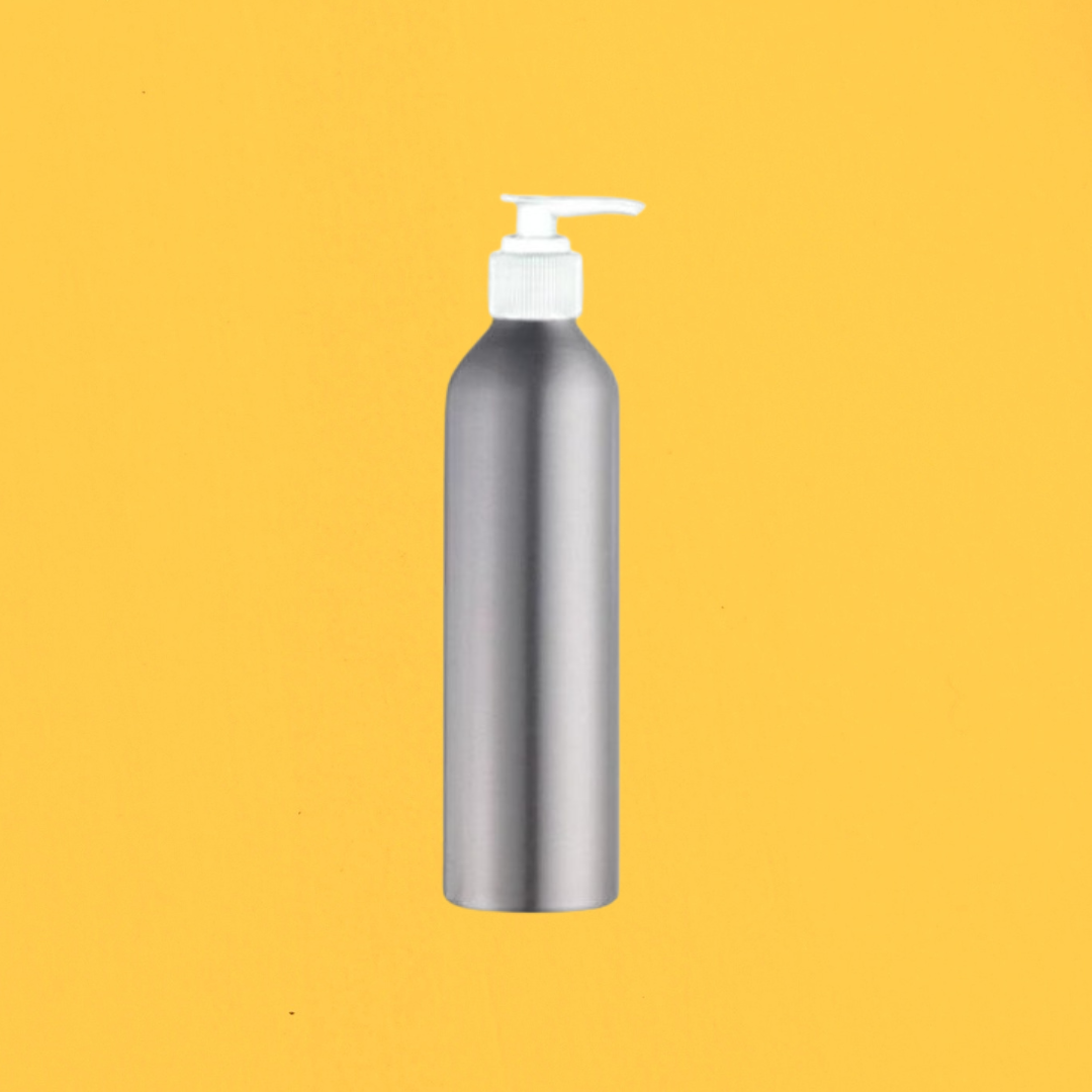 ALUMINUM BOTTLE WITH PUMP