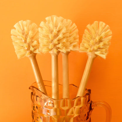 TOILET BRUSH - MULTIPURPOSE BRUSH EXTRA LONG WOODEN HANDLE