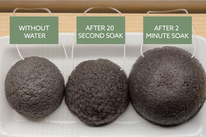 KONJAC CHARCOAL FACE SPONGE