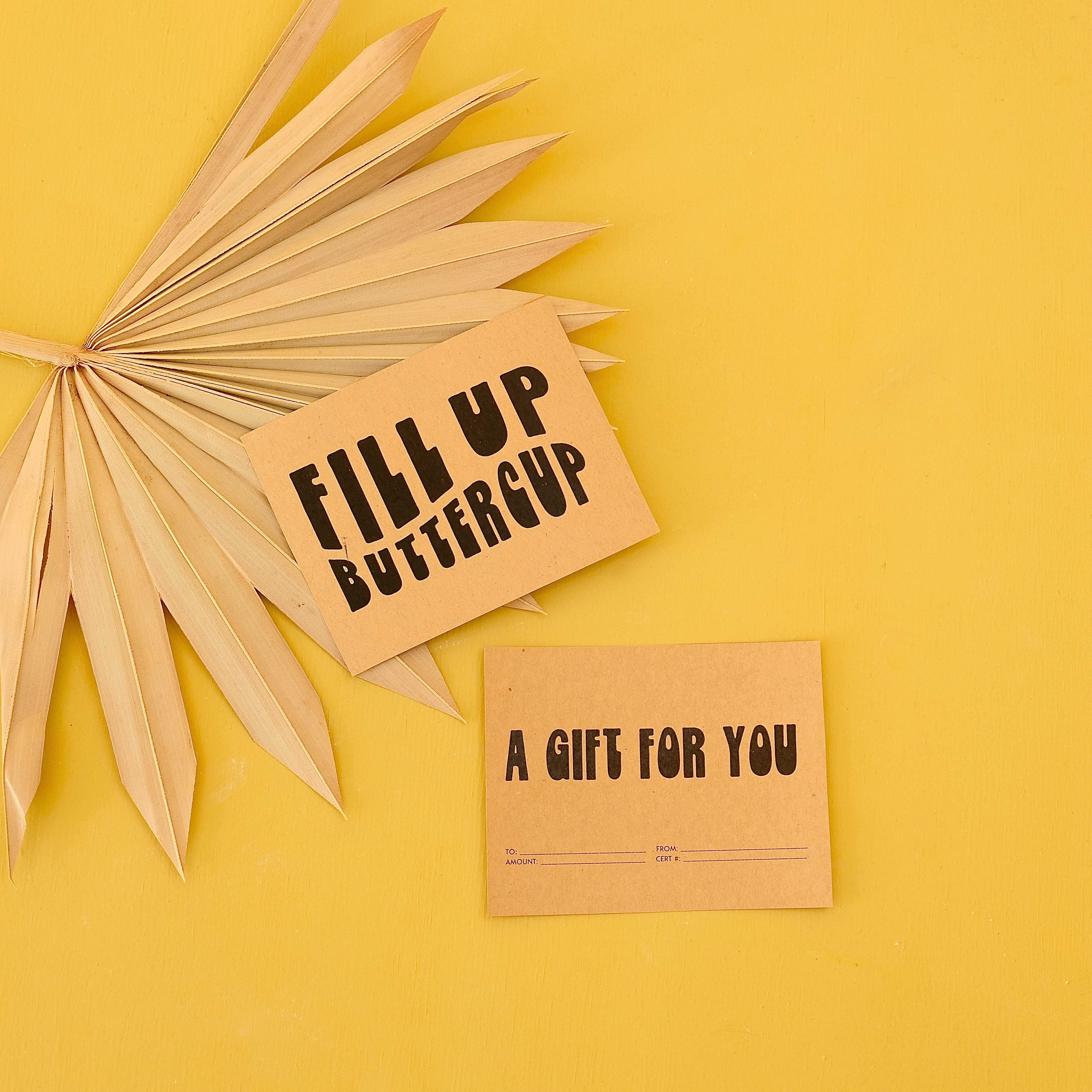 GIFT CARD – Fill Up Buttercup