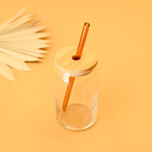 Load image into Gallery viewer, DRINKING GLASS WITH STRAW
