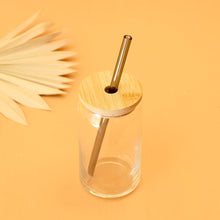 Load image into Gallery viewer, DRINKING GLASS WITH STRAW

