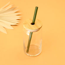 Load image into Gallery viewer, DRINKING GLASS WITH STRAW
