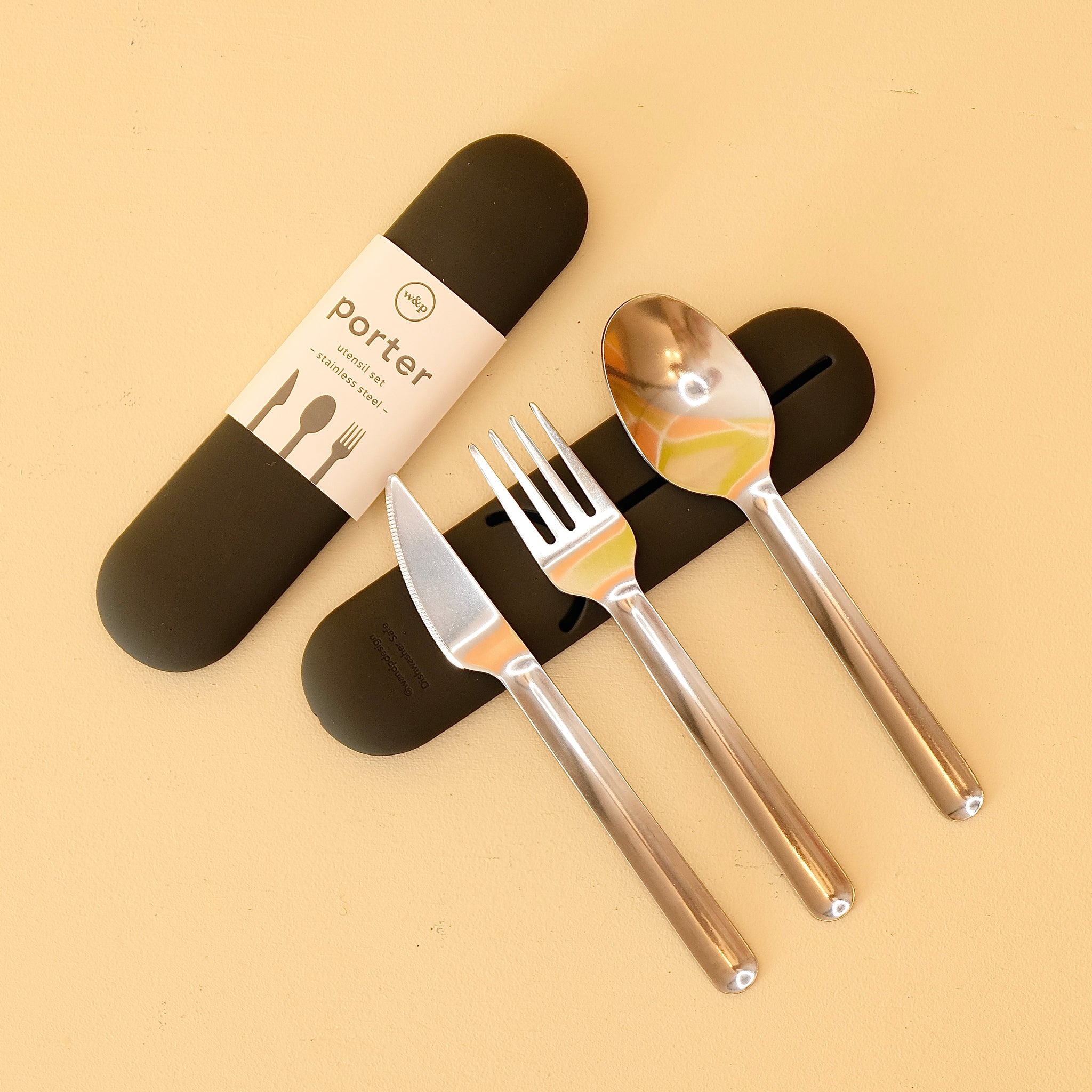 Terrazzo Cream Porter Utensil Set